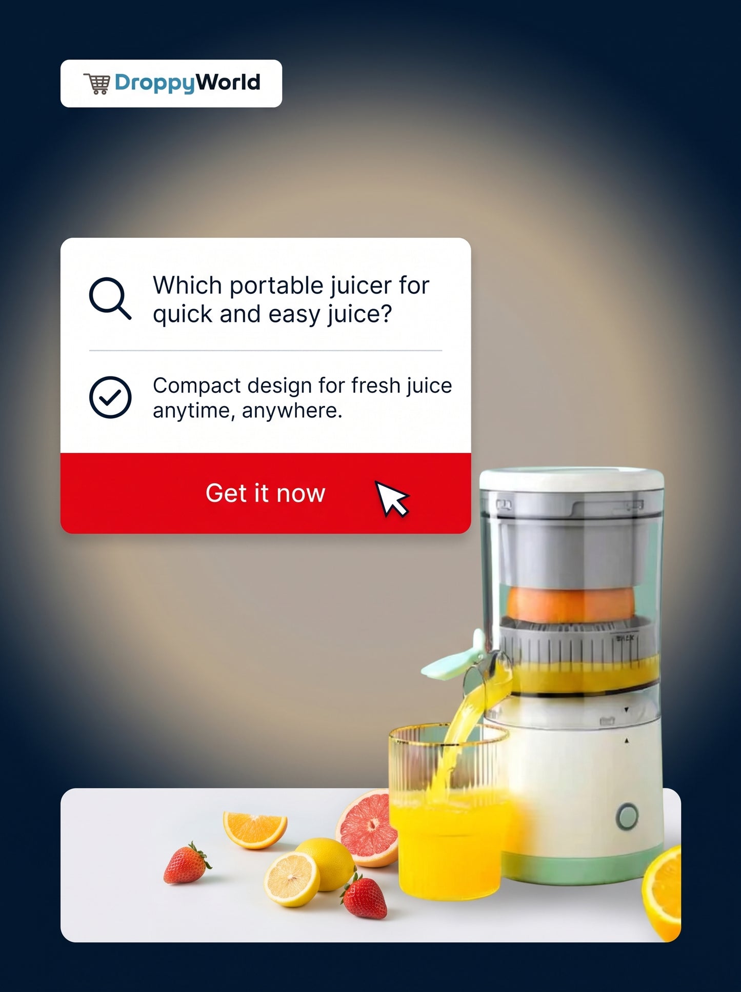 Electric Portable Juice Squeezer