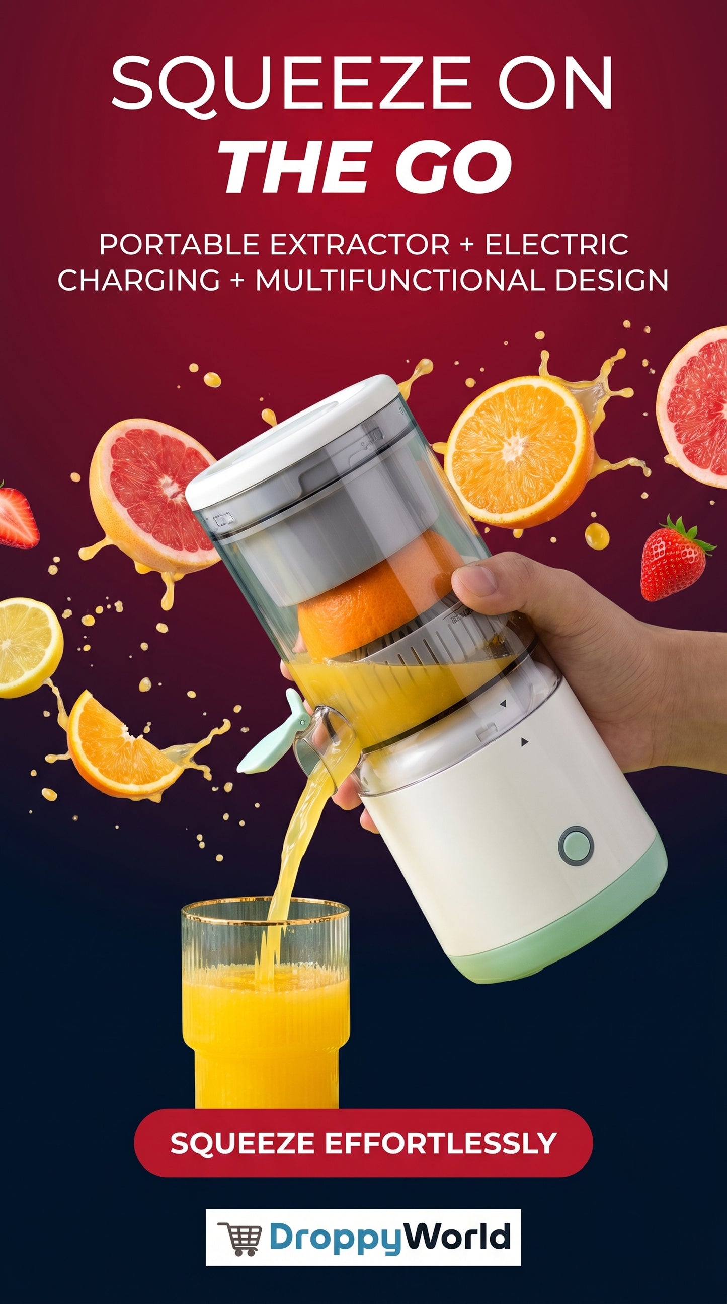 Electric Portable Juice Squeezer