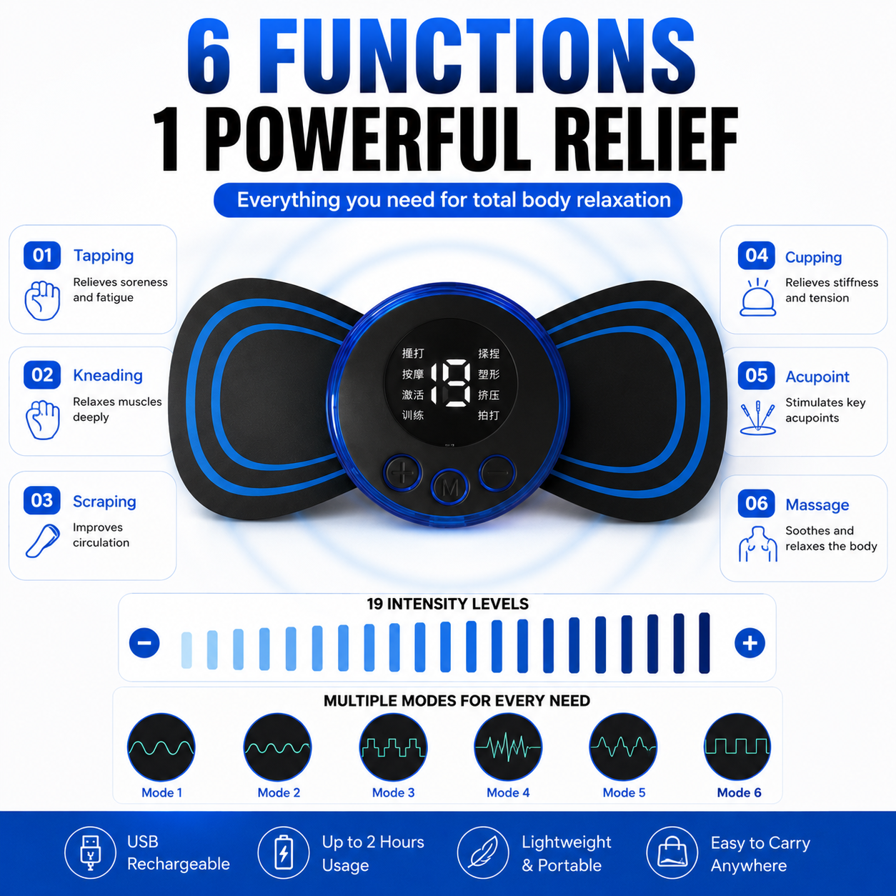 Portable USB Electric Neck Massager