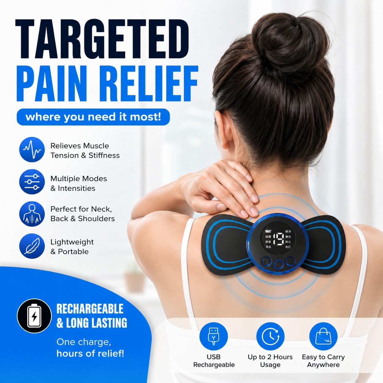 Portable USB Electric Neck Massager