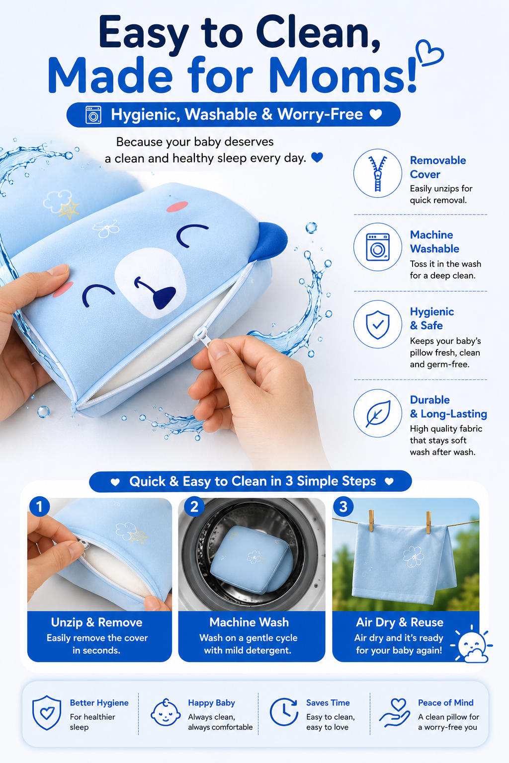 Baby Shaping Head Support Pillow