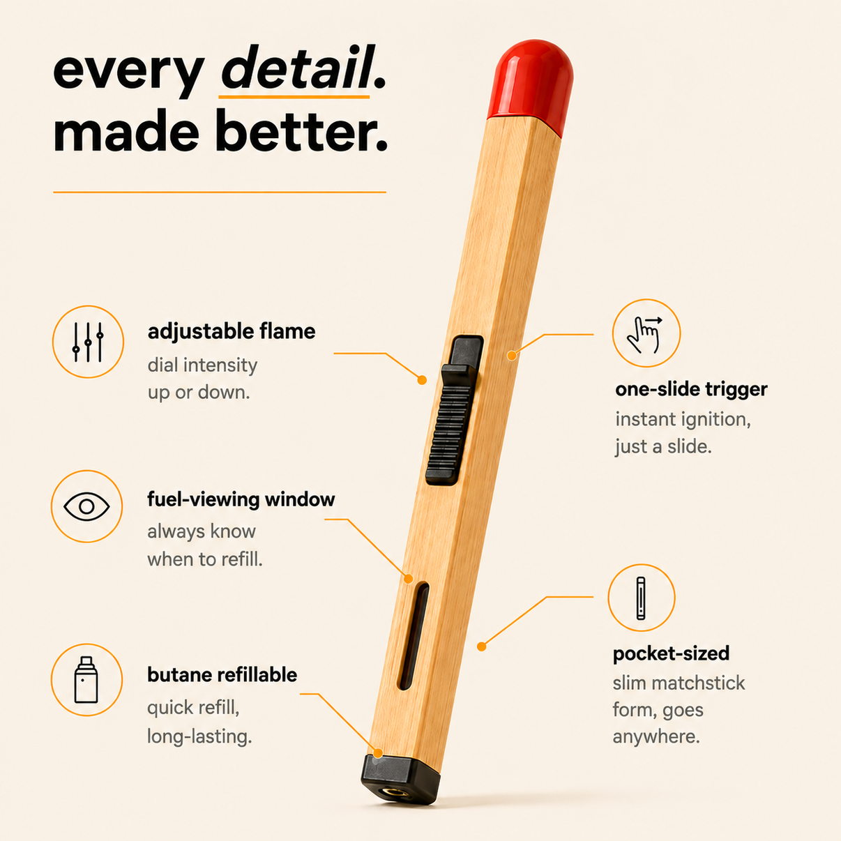 Electric Match Stick Arc Lighter