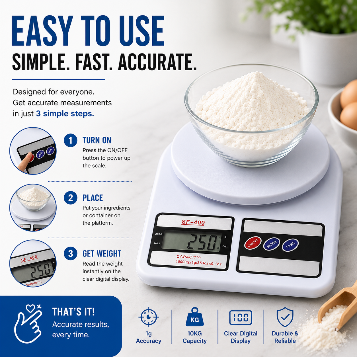 Digital Weighing Scale (10 Kg)