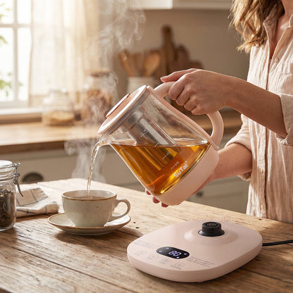 Suta Electric Glass Kettle 2.3l Tea Maker With Infuser And Temperature Control (1 Pc)